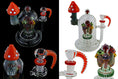 Load image into Gallery viewer, Detailed Handmade Mushroom Glass Water Pipe by FC - view 4 | Buddy Brandz