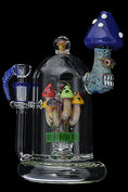 Load image into Gallery viewer, Detailed Handmade Mushroom Glass Water Pipe by FC - view 7 | Buddy Brandz
