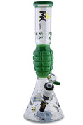 Load image into Gallery viewer, MK Glass Grenade Water Pipe by MK Glass - view 13 | Buddy Brandz