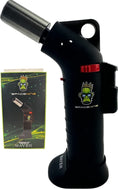 Cargar la imagen en la vista de la galería, Space King powerful single jet angled flame torch lighter - Smooth Finish - Premium Quality - Adjustable Flame & Lock Function (Black) by Etsy | Buddy Brandz