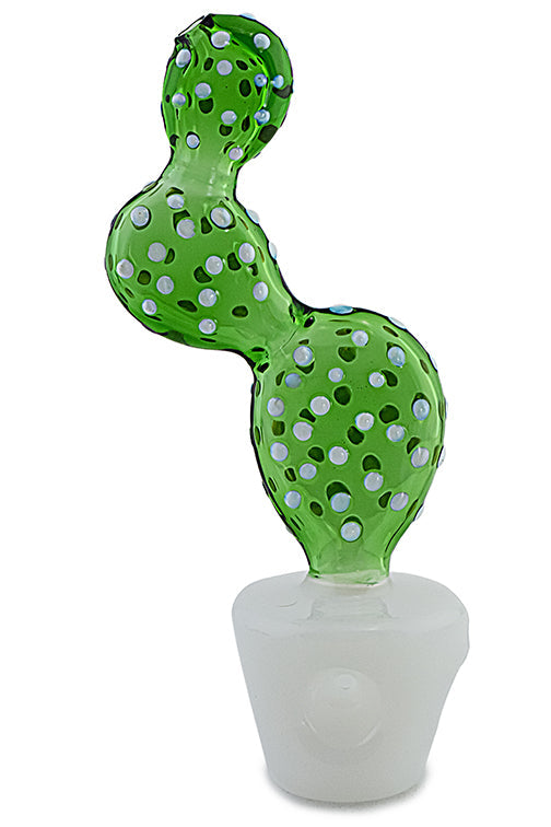 Cactus Pot Glass Pipe by FC - view 2 | Buddy Brandz - alternate view | Buddy Brandz
