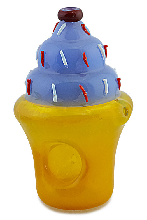 Ice Cream Cone Glass Pipe by FC - view 2 | Buddy Brandz - alternate view | Buddy Brandz