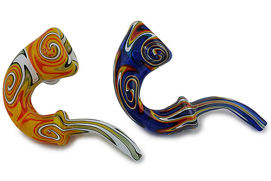 Sherlock Wig Wag Color Glass Pipe by FC - view 2 | Buddy Brandz - alternate view | Buddy Brandz
