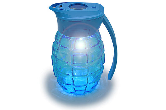Grenade Magnifying Glass Jar with LED by BDD Wholesale - view 2 | Buddy Brandz - alternate view | Buddy Brandz