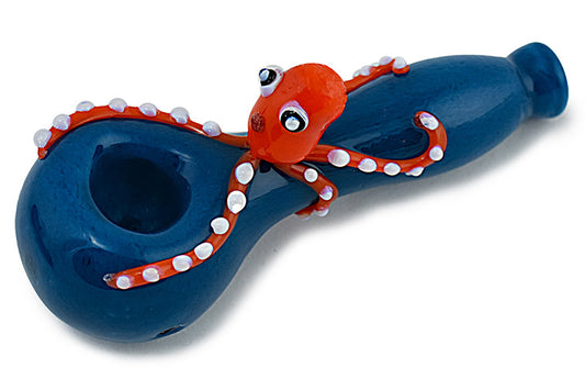 Colorful Octopus Glass Pipe by FC - view 2 | Buddy Brandz - alternate view | Buddy Brandz
