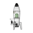 Load image into Gallery viewer, HEMPER Rocket Ship XL Bong by Smoke Drop - view 5 | Buddy Brandz
