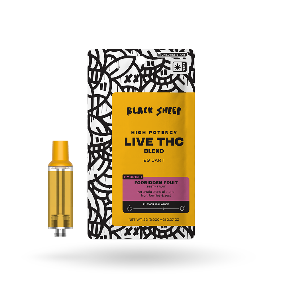 Live THCa Blend Vape Cartridge: Forbidden Fruit 2g