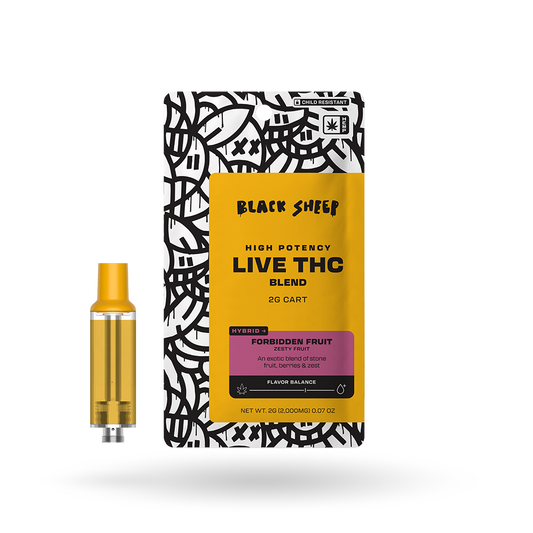 Live THCa Blend Vape Cartridge: Forbidden Fruit 2g | Buddy Brandz