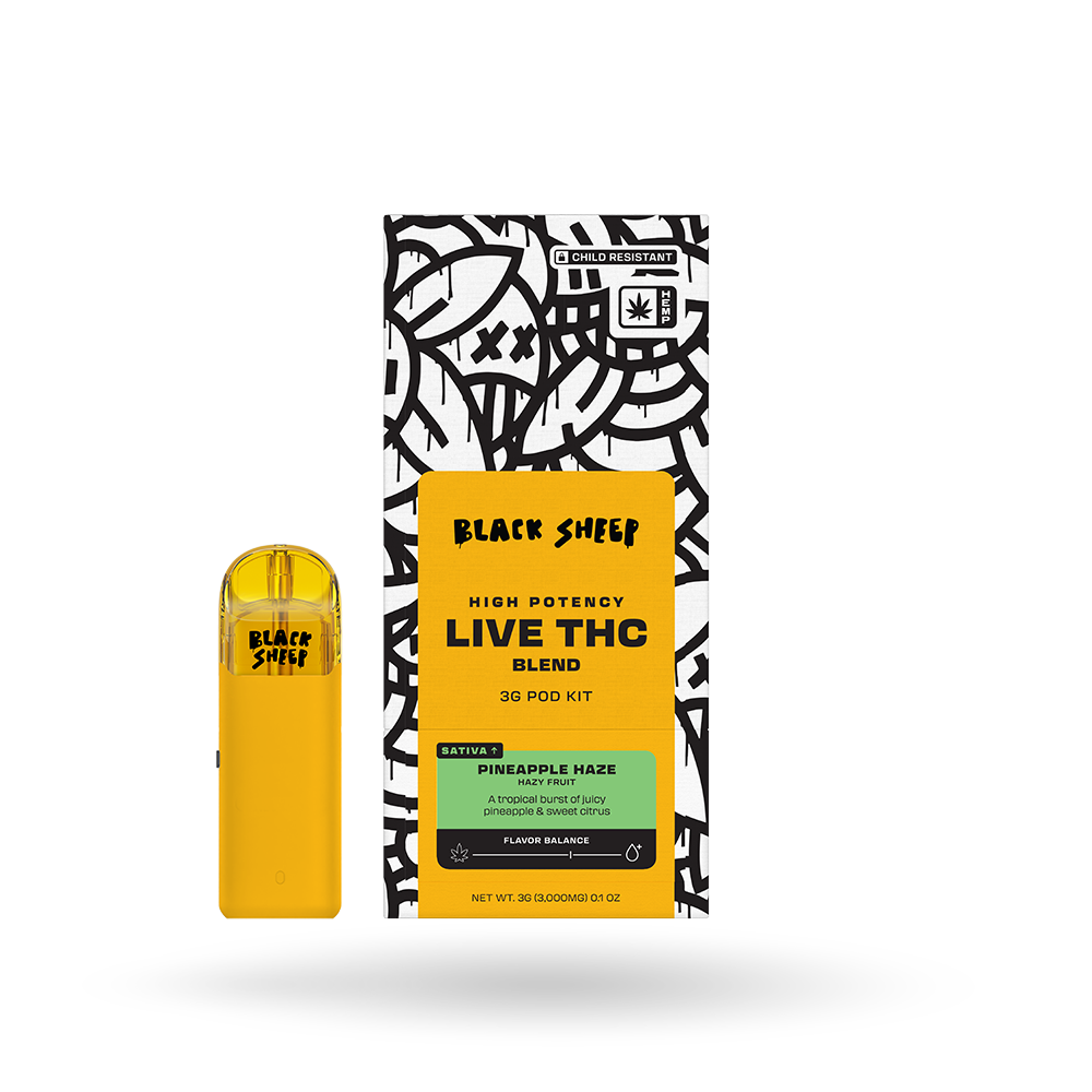 Live THCa Blend Pod Starter Kit: Pineapple Haze 3g