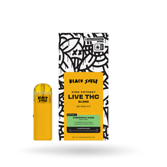 Live THCa Blend Pod Starter Kit: Pineapple Haze 3g | Buddy Brandz