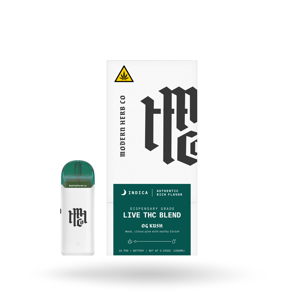 Live THCa Pod Starter Kit: OG Kush (Indica), 1g