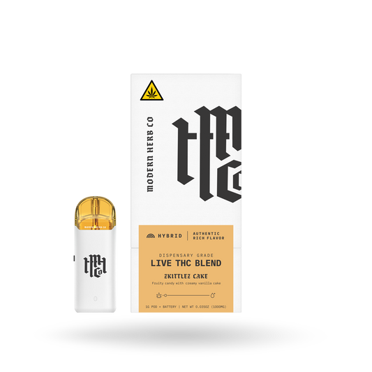 Live THCa Pod Starter Kit: Zkittlez Cake (Hybrid), 1g | Buddy Brandz