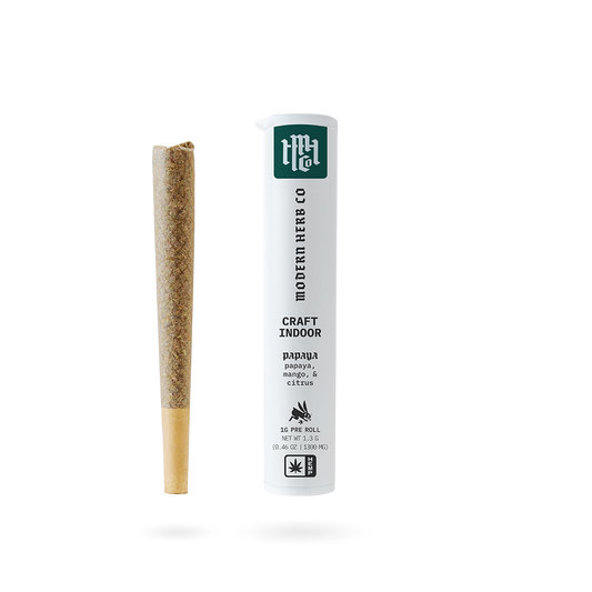 Pre Roll THCa Flower: Papaya (Indica), 1g | Buddy Brandz