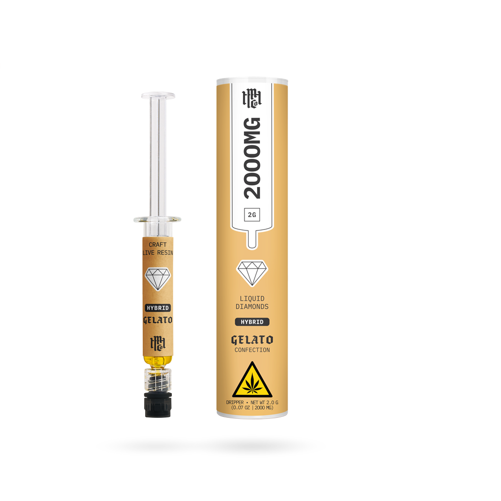 THCa Dripper Live Resin Liquid Diamonds: Gelato (Hybrid) 2g by Modern Herb Co | Buddy Brandz