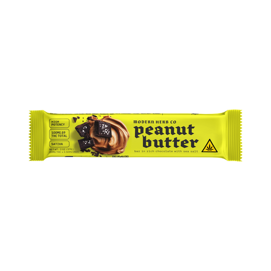 Dark Chocolate Salted Peanut Butter Bar (Sativa) by Modern Herb Co | Buddy Brandz | Buddy Brandz