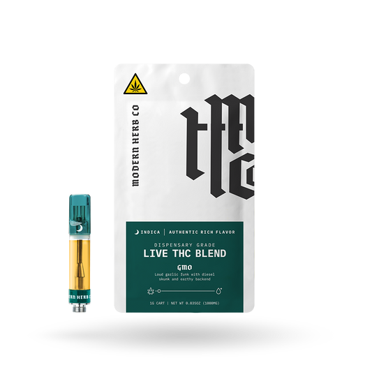 Live THC Vape Cartridge: GMO (Indica) 1g by Modern Herb Co | Buddy Brandz | Buddy Brandz