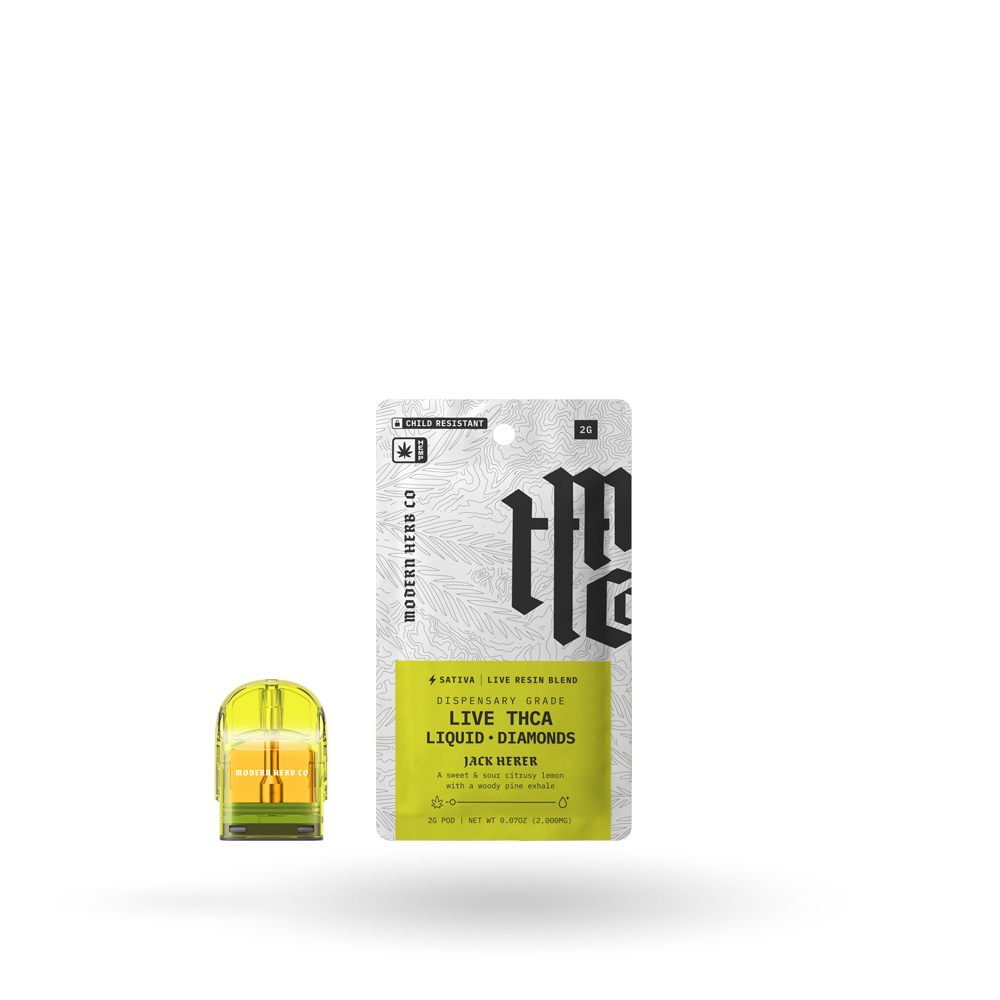 THCa Pod Refill Live Resin Liquid Diamonds: Jack Herer (Sativa) - 2g by Modern Herb Co | Buddy Brandz