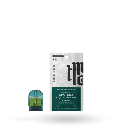 THCa Pod Refill Live Resin Liquid Diamonds: OG Kush (Indica) - 2g by Modern Herb Co | Buddy Brandz | Buddy Brandz