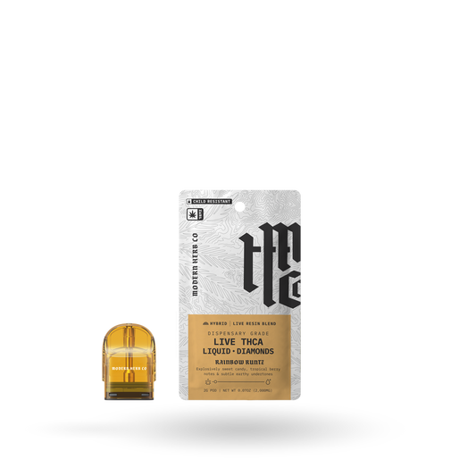THCa Pod Refill Live Resin Liquid Diamonds: Rainbow Runtz (Hybrid) - 2g by Modern Herb Co | Buddy Brandz | Buddy Brandz