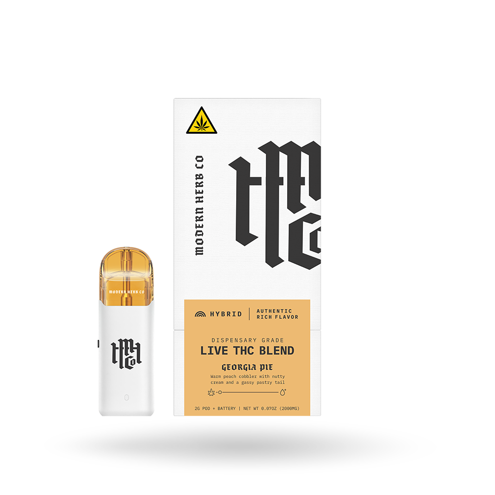 Live THC Pod Starter Kit: Georgia Pie (Hybrid) 2g by Modern Herb Co | Buddy Brandz