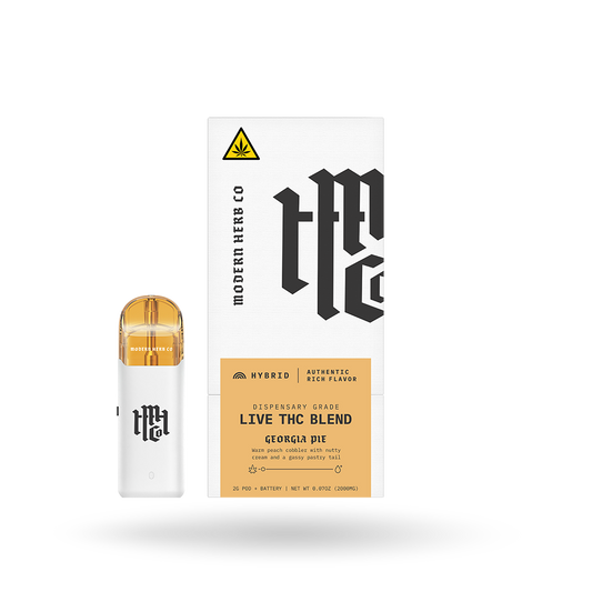 Live THC Pod Starter Kit: Georgia Pie (Hybrid) 2g by Modern Herb Co | Buddy Brandz | Buddy Brandz