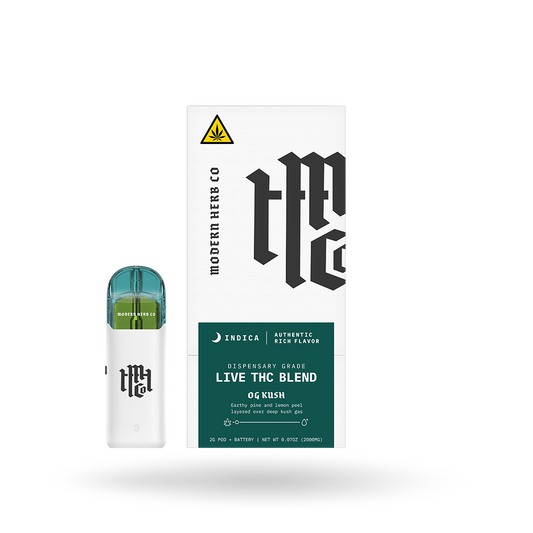 Live THC Pod Starter Kit: OG Kush (Indica) 2g by Modern Herb Co | Buddy Brandz | Buddy Brandz