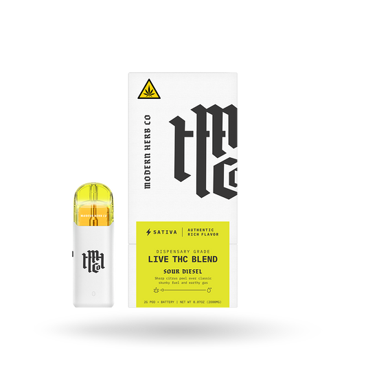 Live THC Pod Starter Kit: Sour Diesel (Sativa) 2g by Modern Herb Co | Buddy Brandz | Buddy Brandz
