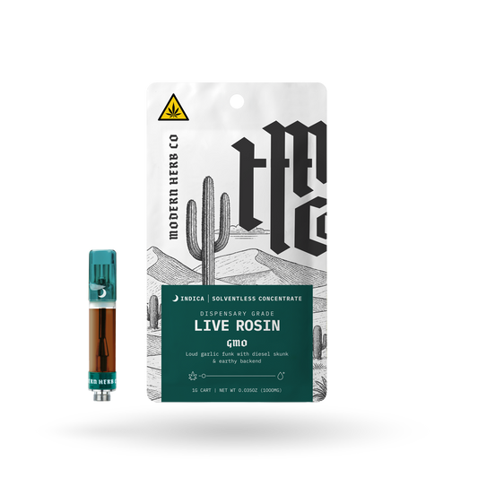 THCa Rosin Vape Cartridge: GMO (Indica), 1g | Buddy Brandz
