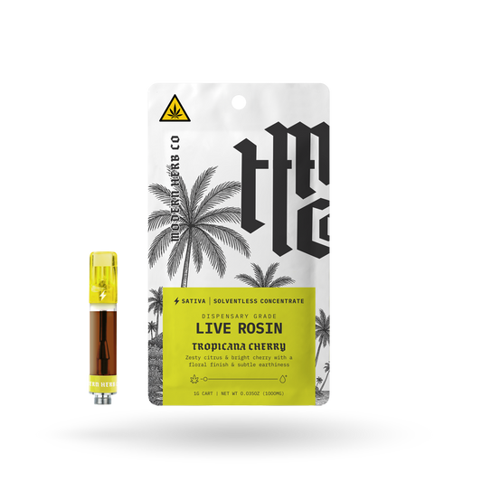 THCa Rosin Vape Cartridge: Tropicana Cherry (Sativa), 1g | Buddy Brandz