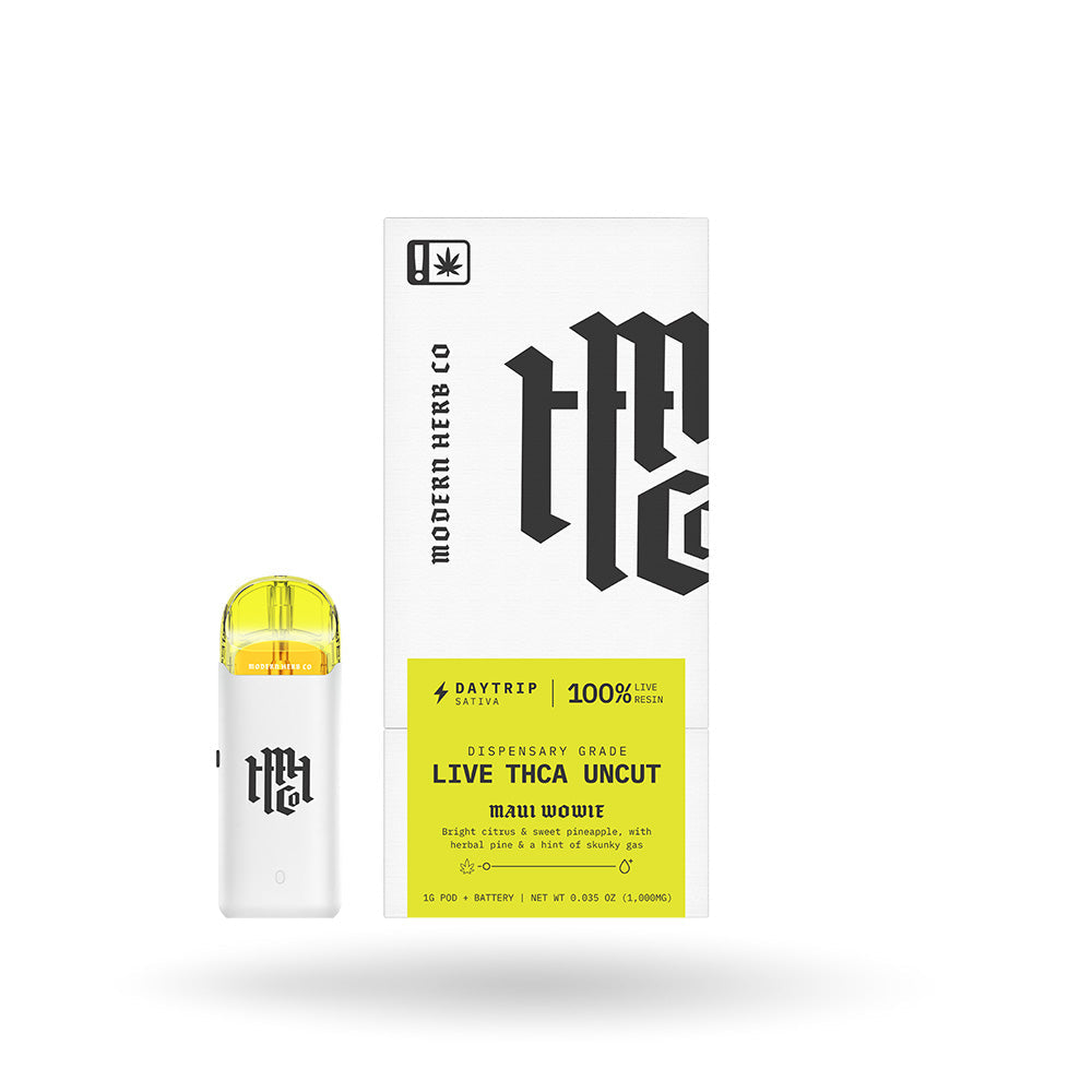 THCa Live Resin Uncut Pod Kit: Sativa, Maui Wowie 1g by Modern Herb Co | Buddy Brandz