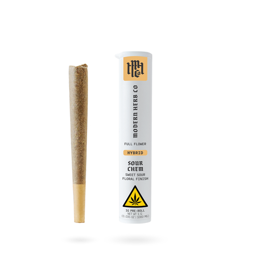 THCa Pre-Roll: Sour Chem (Hybrid), 1g | Buddy Brandz