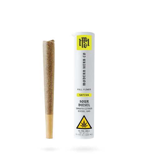 Pre Roll THCa Flower: Sour Diesel (Sativa), 1g | Buddy Brandz