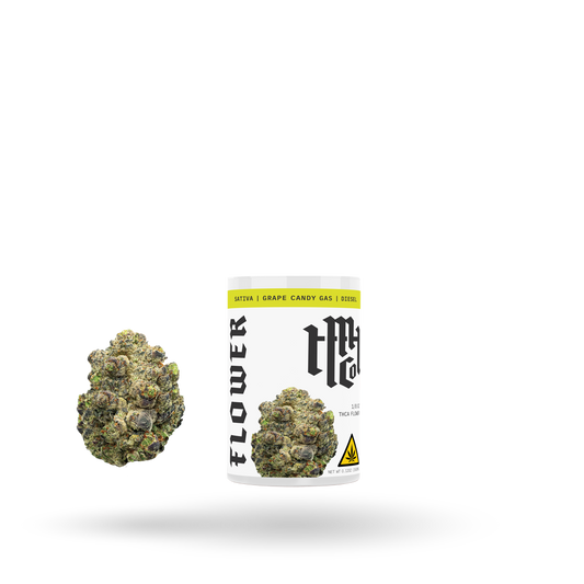THCa Flower: Grape Candy Gas (Sativa), 1/8oz | Buddy Brandz