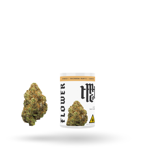 THCa Flower: Rainbow Runtz (Hybrid), 1/8oz | Buddy Brandz