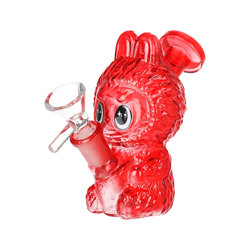 Funny Animal Glass Mini Water Pipe - 4.5" / 14mm F / Colors Vary by Smoke Drop - view 2 | Buddy Brandz