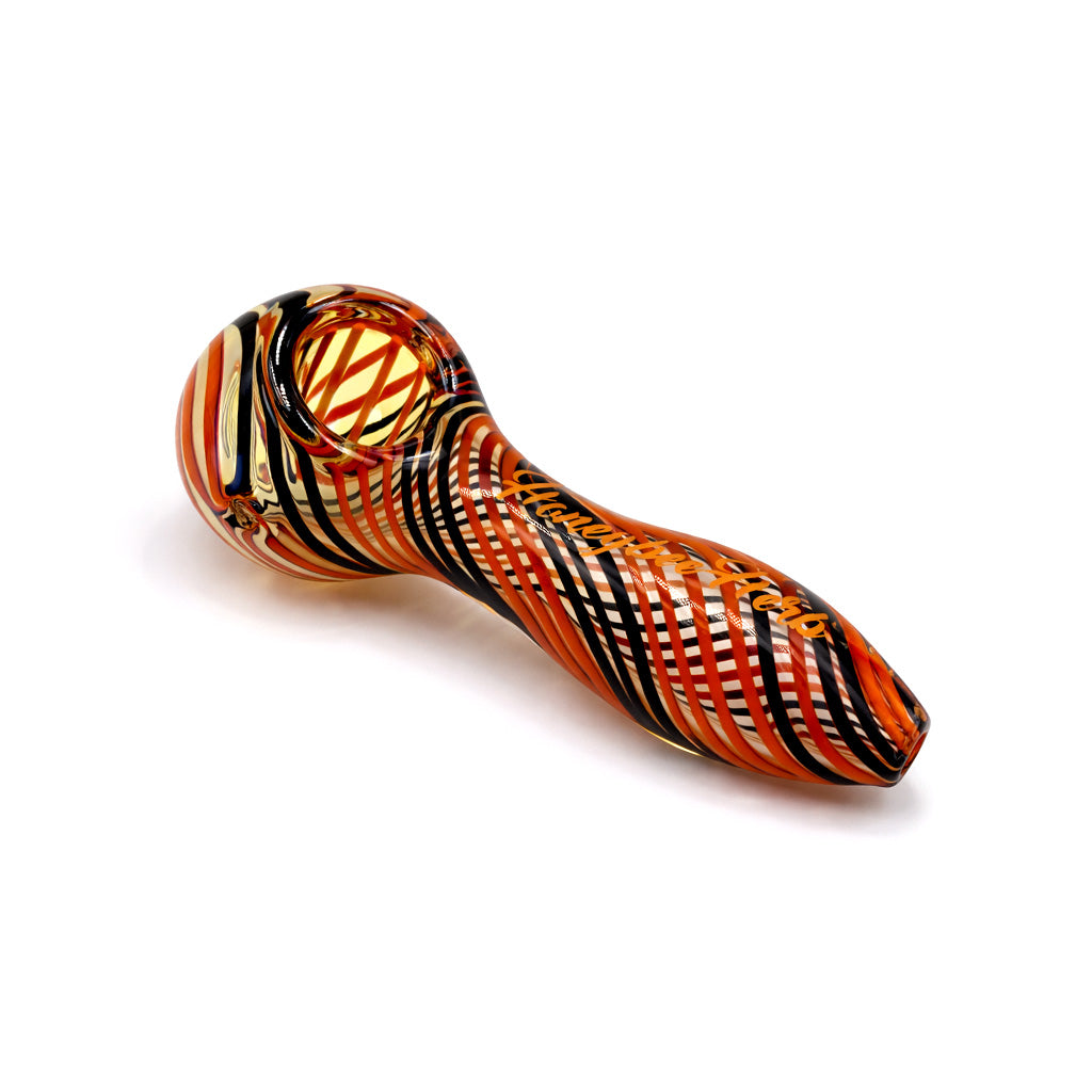 INSIDE OUT LINEWORK SWIRL HAND PIPE SPOON by Smoke Drop - view 5 | Buddy Brandz