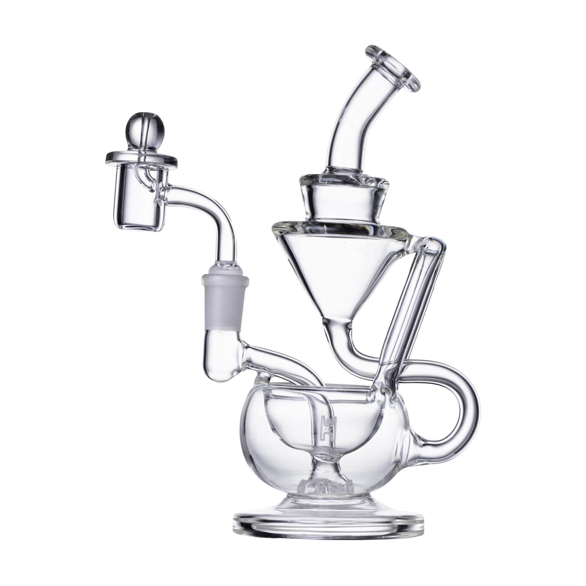 Human Grade 8" Recycler by Smoke Drop - view 6 | Buddy Brandz