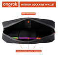 Load image into Gallery viewer, Ongrok Carbon-lined Wallets with Combination Lock V 2.0 | 3" Sizes (Small, Medium, Large) by Smoke Drop - view 11 | Buddy Brandz
