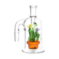 Load image into Gallery viewer, Pulsar Wild Flowers Glass Ash Catcher - 5" / 14mm / 90D by Smoke Drop - view 2 | Buddy Brandz
