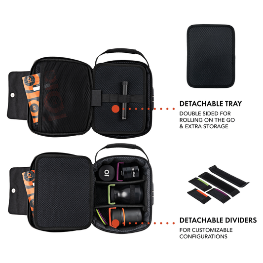 Ongrok Large Carbon-Lined Case with Combo Lock by Smoke Drop - view 2 | Buddy Brandz - alternate view | Buddy Brandz