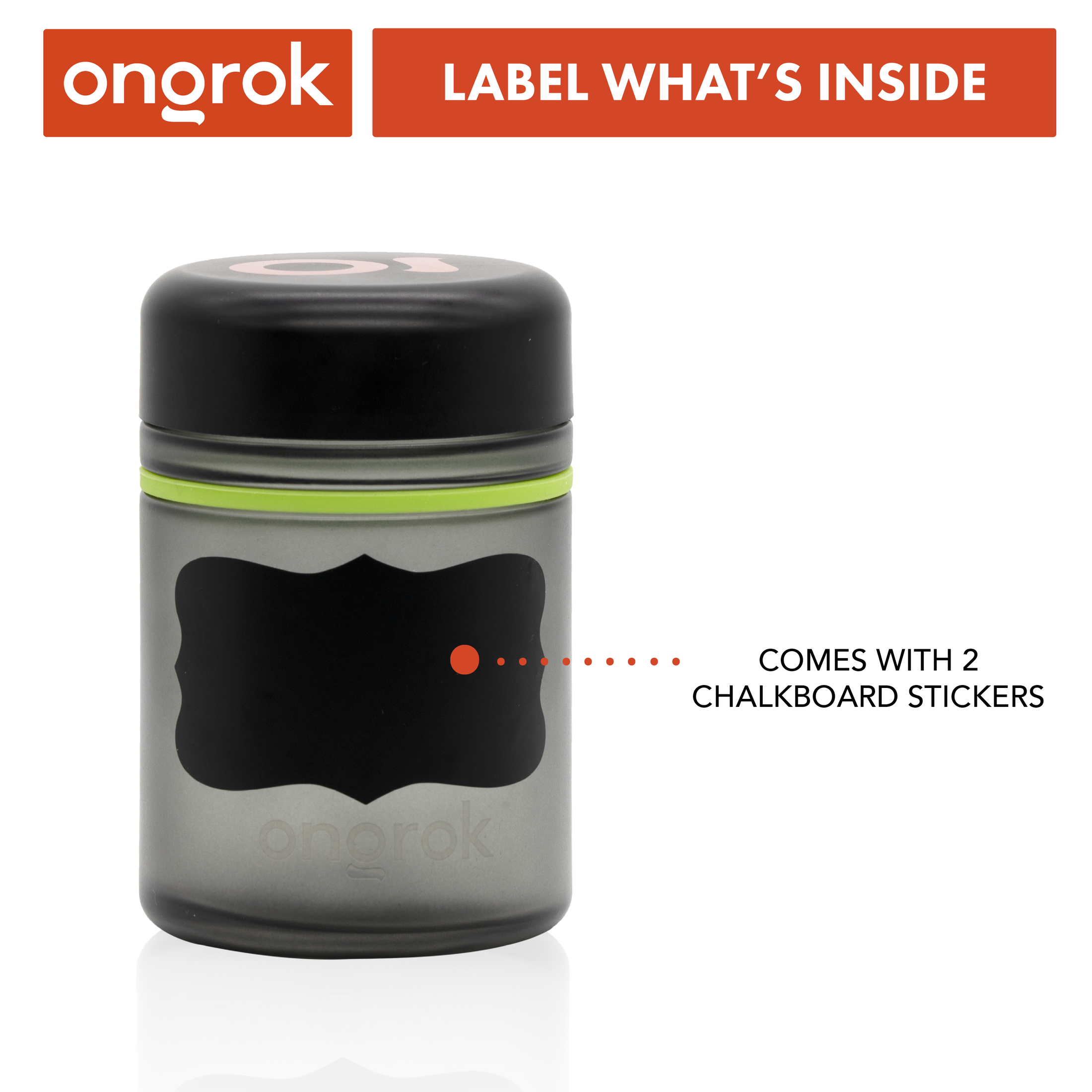 Ongrok 500ml Child Resistant Jars, 2 pack by Smoke Drop - view 6 | Buddy Brandz