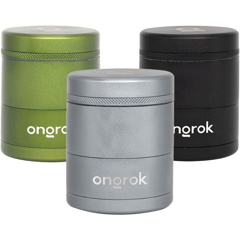 ONGROK Flower Petal Toothless Aluminum Storage Grinder | 5pc by Smoke Drop - view 5 | Buddy Brandz