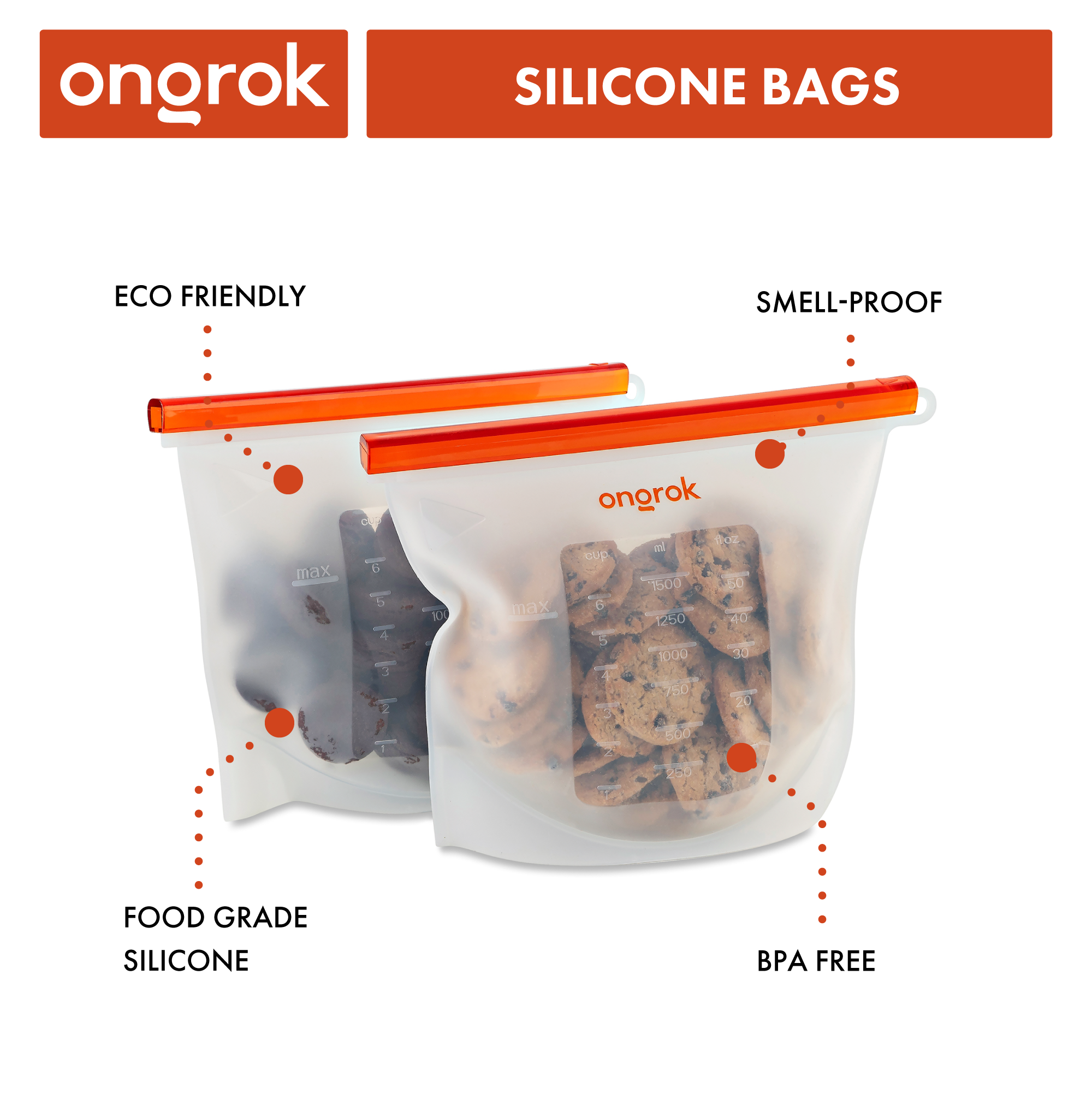 Ongrok Silicone Oven & Storage Bags by Smoke Drop - view 6 | Buddy Brandz