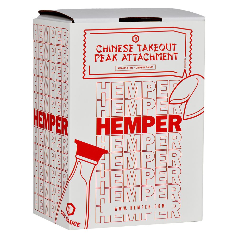 Hemper Chinese Takeout Glass Attachment for Puffco Peak by Smoke Drop - view 4 | Buddy Brandz