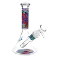 Load image into Gallery viewer, Pulsar Design Series Flared Beaker Glass Water Pipe by Smoke Drop - view 4 | Buddy Brandz
