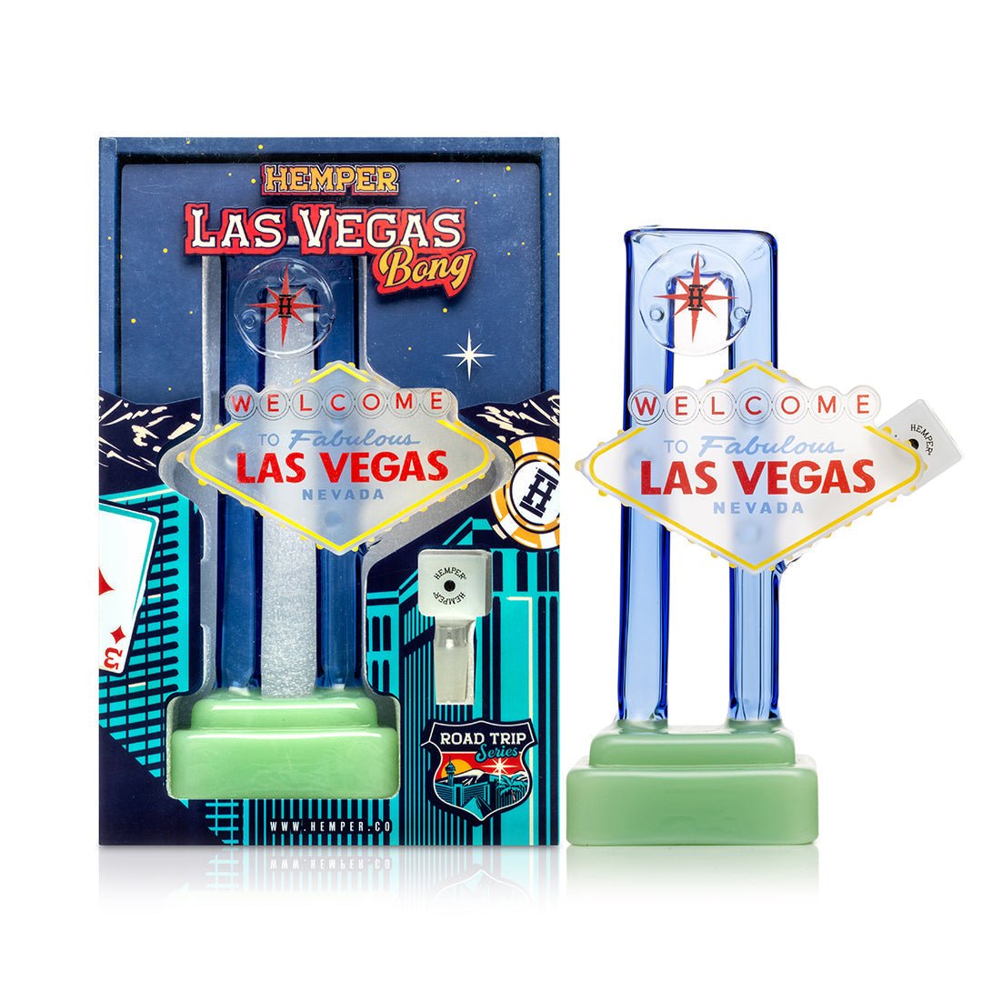 Las Vegas Sign Glass Bong by Smoke Drop | Buddy Brandz