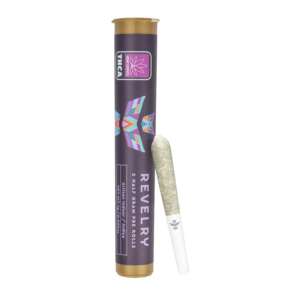 Revelry Premium Indoor THCA Pre-Rolls | 0.5g | 2pc Pack by Smoke Drop - view 2 | Buddy Brandz