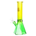 Load image into Gallery viewer, SeshGear Prismatic Bliss Ombre Glass Water Pipe | 10" | 14mm F by Smoke Drop - view 8 | Buddy Brandz
