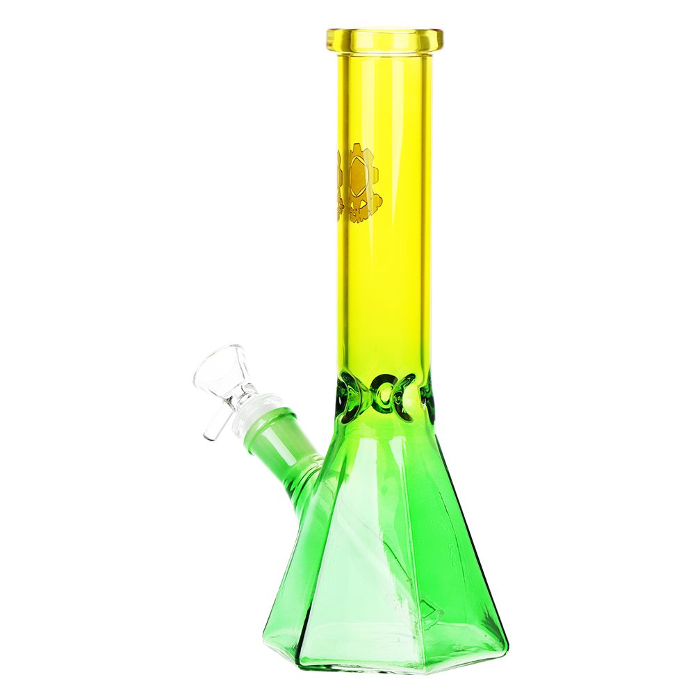 SeshGear Prismatic Bliss Ombre Glass Water Pipe | 10" | 14mm F by Smoke Drop - view 8 | Buddy Brandz