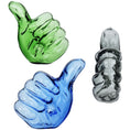 Load image into Gallery viewer, Thumbs Up Glass Hand Pipe (3 pack) by Smoke Drop | Buddy Brandz
